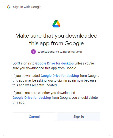 Google Drive for desktop / G-Drive - Install, Accessing files & Backing Up  Files – PALCS HelpDesk